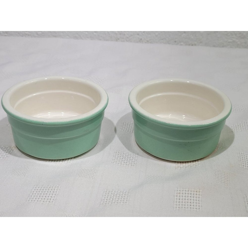 Cermer Ramekins Pair 2 Mint Green Bakeware Custard Cups